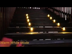 Lámparas de pared para exteriores de LED de carga solar RGB Lámparas de montaje solar