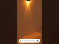 Decoración de paredes exteriores Iluminación solar de pared con color ámbar RGB