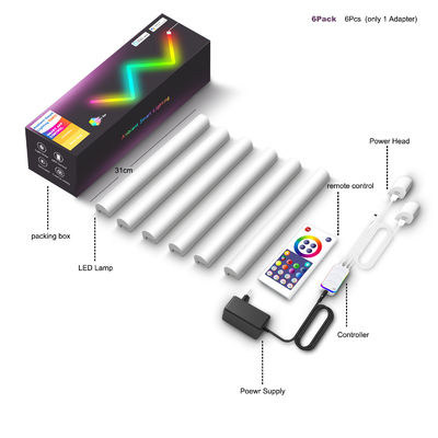 Un buen precio. Lámparas de pared LED multicolores de 24W WIFI ODM 310 * 30 * 27MM Smart Lamp en línea