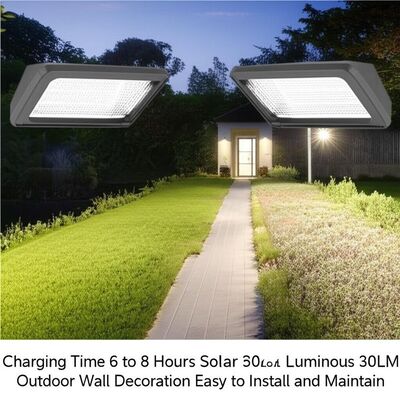 Un buen precio. Tiempo de carga de 6 a 8 horas lámparas solares de pared con flujo luminoso de 30LM decoración de pared exterior fácil de instalar y mantener en línea