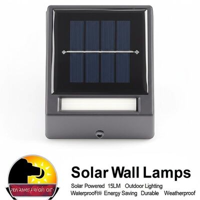Un buen precio. Interruptor basculante ENCENDIDO APAGADO Lámparas de pared solares Iluminación exterior de 15LM con energía solar Impermeable Ahorro de energía Duradero Resistente a la intemperie en línea