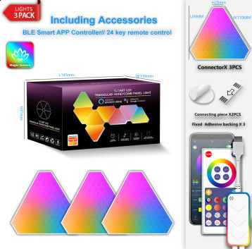 Un buen precio. Luces de pared LED triangulares en línea