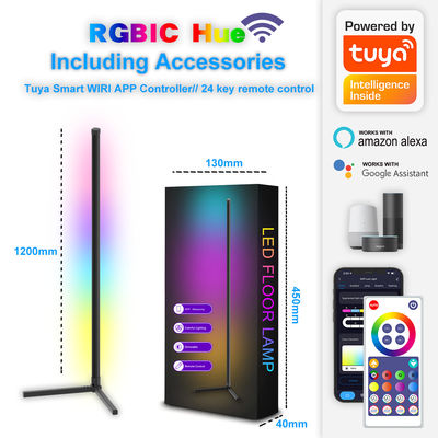 Un buen precio. Lámpara de cambio de color de esquina UKCA WIFI ODM Luz de ambiente de piso coloreable en línea