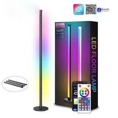 Un buen precio. Lámpara de piso de cambio de color negro 10W en línea