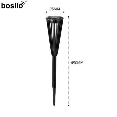 Luz blanca 6000K Energía solar Iluminación de jardín Inodoro 6-8 horas Tiempo de carga