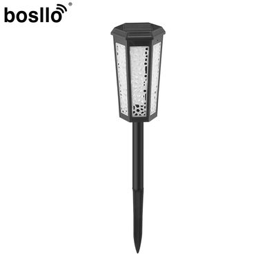 Un buen precio. Lámparas de jardín solar de luz ámbar RGB / luz blanca RGB 10.5 * 10.5 * 47cm Tamaño en línea