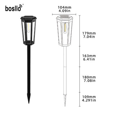 Un buen precio. Luz solar de jardín impermeable Led Luces de jardín de PC Material Luces solares en línea
