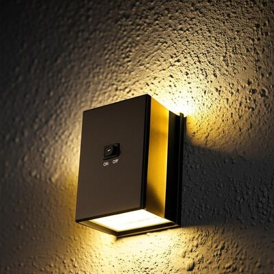 Un buen precio. Sensor de movimiento Pared solar con protector de pared con interruptor de encendido y apagado en línea