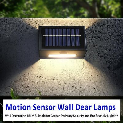 Un buen precio. Sensor de movimiento Lámparas solares de pared Decoración de paredes exteriores 15LM Adecuado para la seguridad del camino del jardín e iluminación ecológica en línea